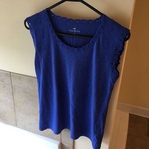 Talbots eyelet tank top XS